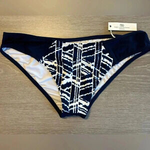 Gorgeous Tart Collection Abstract Navy & Which Mix & Match Bikini Bottoms XS NWT